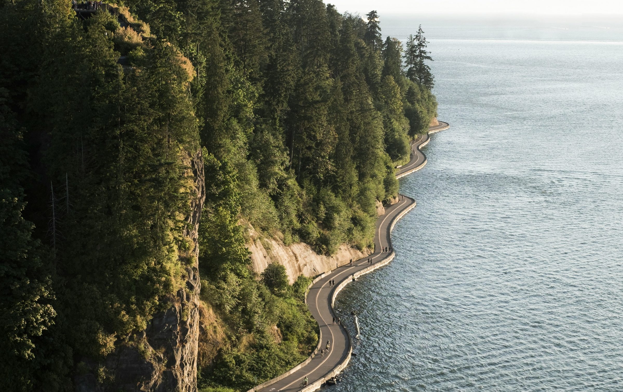 The Stanley Park seawall, Vancouver, British Columbia